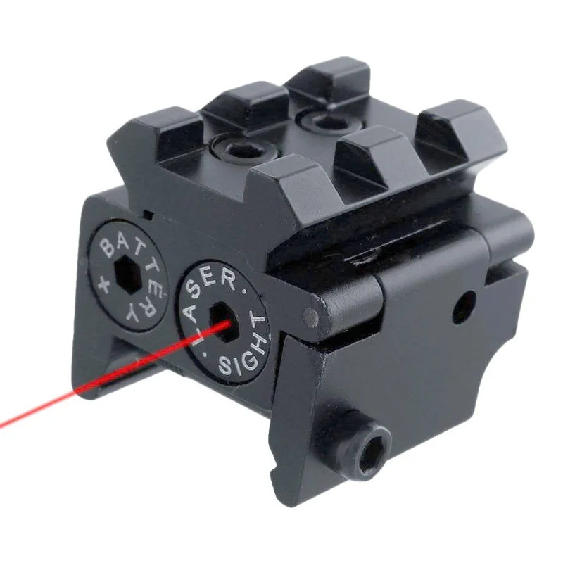 

For Pistol Air-gun Rifle Hunting Accessious Mini Adjustable Compact Red Dot Laser Sight With Detachable Picatinny 20mm Rail