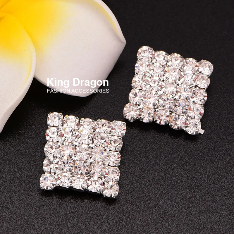 New Arrival Metal Rhinestone Buttons For Craft 16MM 5PCS/Lot Silver Color Shank Back KD116 | Дом и сад