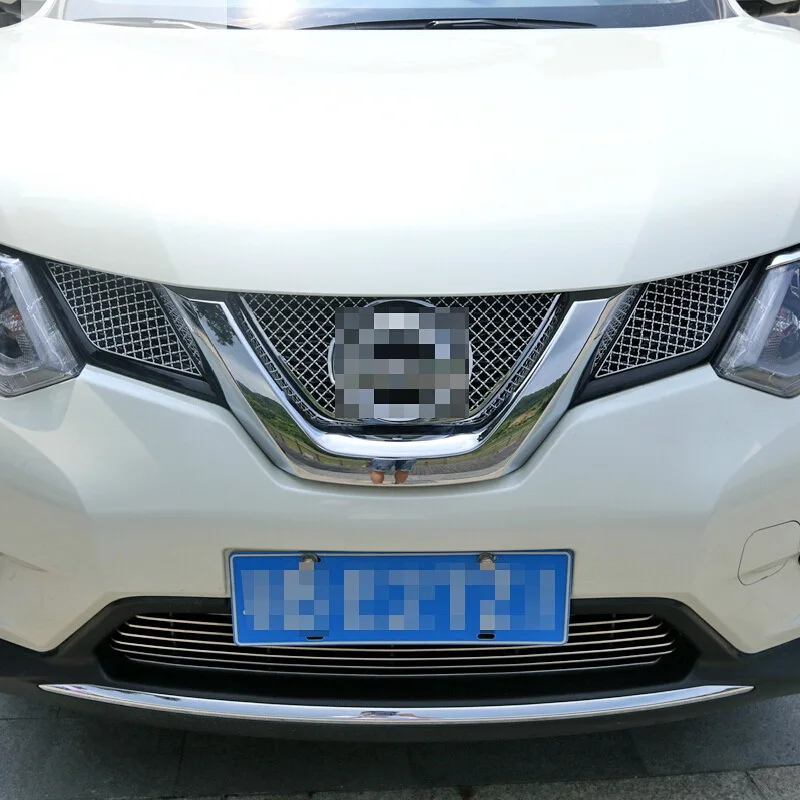 Tonlinker внешние гоночные грили, чехол, наклейки для Nissan X-Trail-16, автомобильный Стайлинг, 3 шт., наклейки из нержавеющей стали