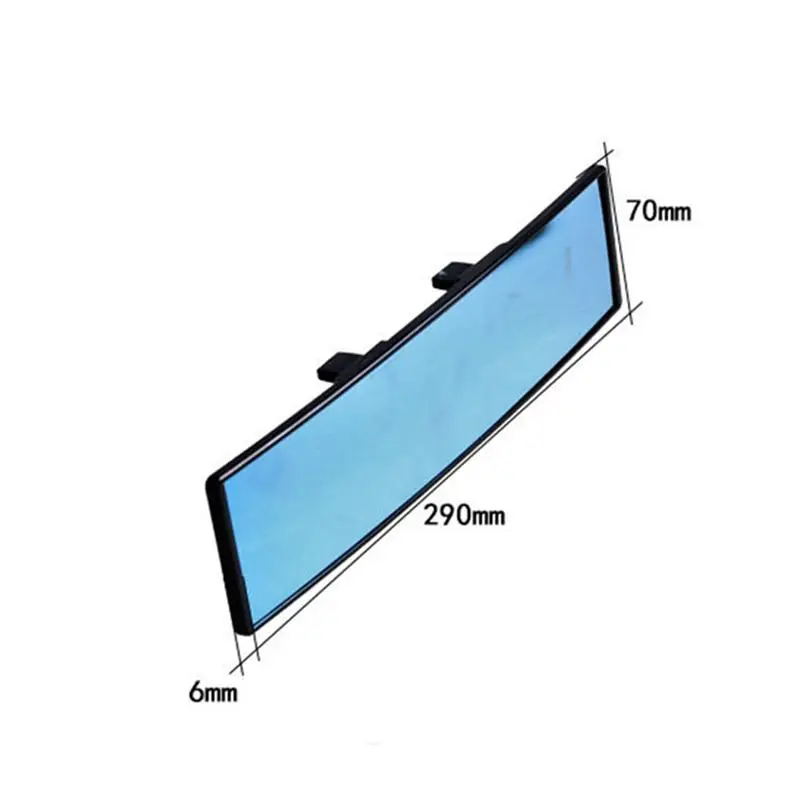 Универсальная, автомобильная, заднего вида зеркало заднего вида Широкий формат синий Стекло панорамная анти-ослепительно Зеркало заднего вида 280 мм изогнутое зеркало