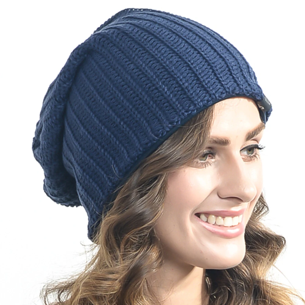 

Knitted Slouchy Beanie For Men Women Beanies Skullcap Ski Cap Skull Fall/Winter Hat FORBUSITE