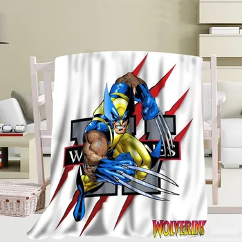 

Custom Wolverine blanket Flannel Falafel Fabric56x80inch 50X60inch 40X50inch Sofa Bed Throw Blanket Kid Adult Warm Blanket