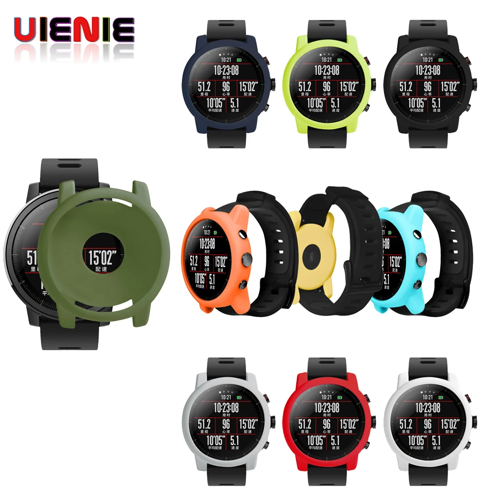 

Protector Shell for Xiaomi Huami Amazfit 2/2S Stratos Full Frame Soft Silicone Protective Case for amazfit 2 stratos Watch Frame