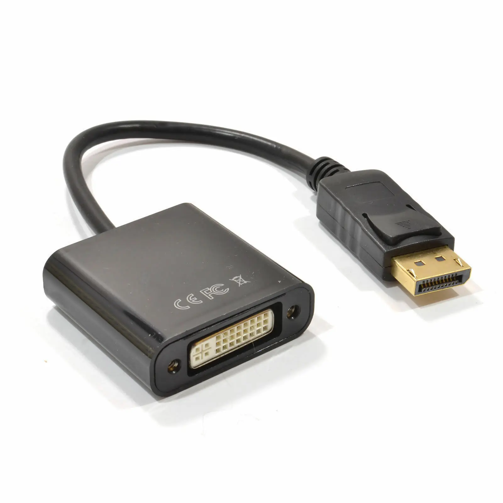 

DisplayPort Male Plug to DVI-D Female Socket Video Adapter Cable Lead Cord