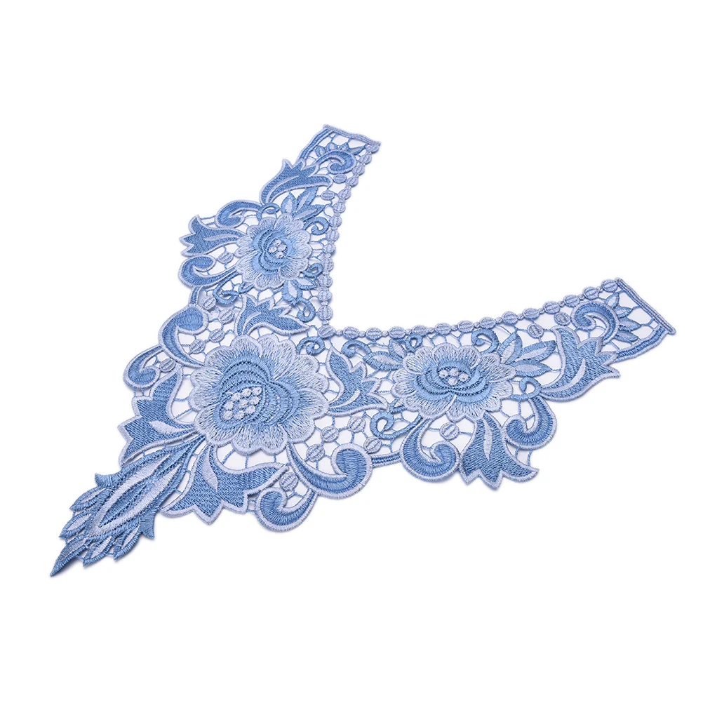 Кружевной Вышитый цветочный воротник с вышивкой|Вышивка| |