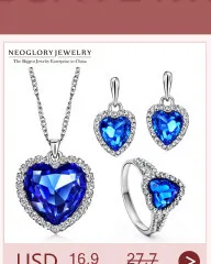 Neoglory сердце любовь Макси бохо колье и кулоны для женщин Мода ювелирные изделия 2020украшенные кристаллами от Swarovski