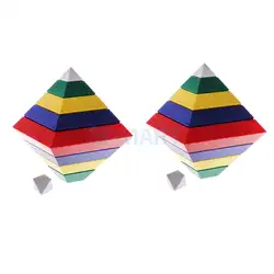 30 шт. Multi-изменение Пирамидка башня DIY строительные блоки укладки детские развивающие игрушки игровой набор
