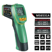 1 шт. MASTECH MS6531A Ручной бесконтактный Инфракрасный Термометр Температура Точки Gun с К-типа Температура Измерения