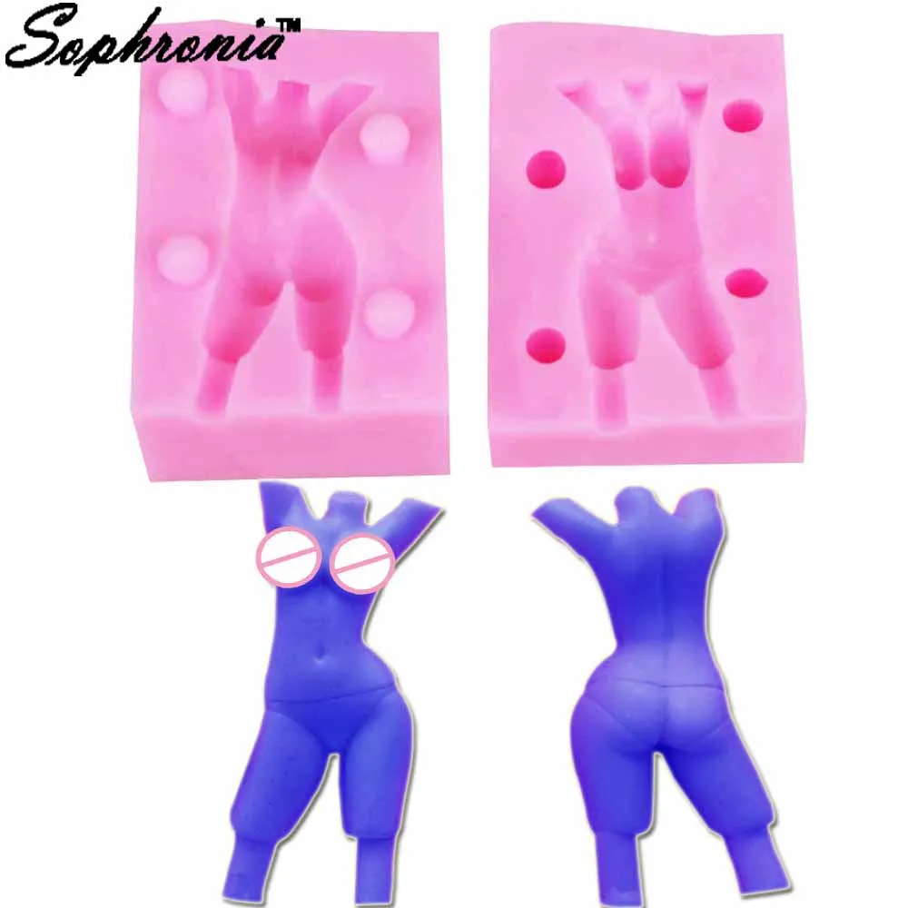 

Woman Man Body Candle Moulds Soap Mold Kitchen-Baking Resin Silicone Form Home Decoration 3D DIY Clay Craft Wax-Making m856