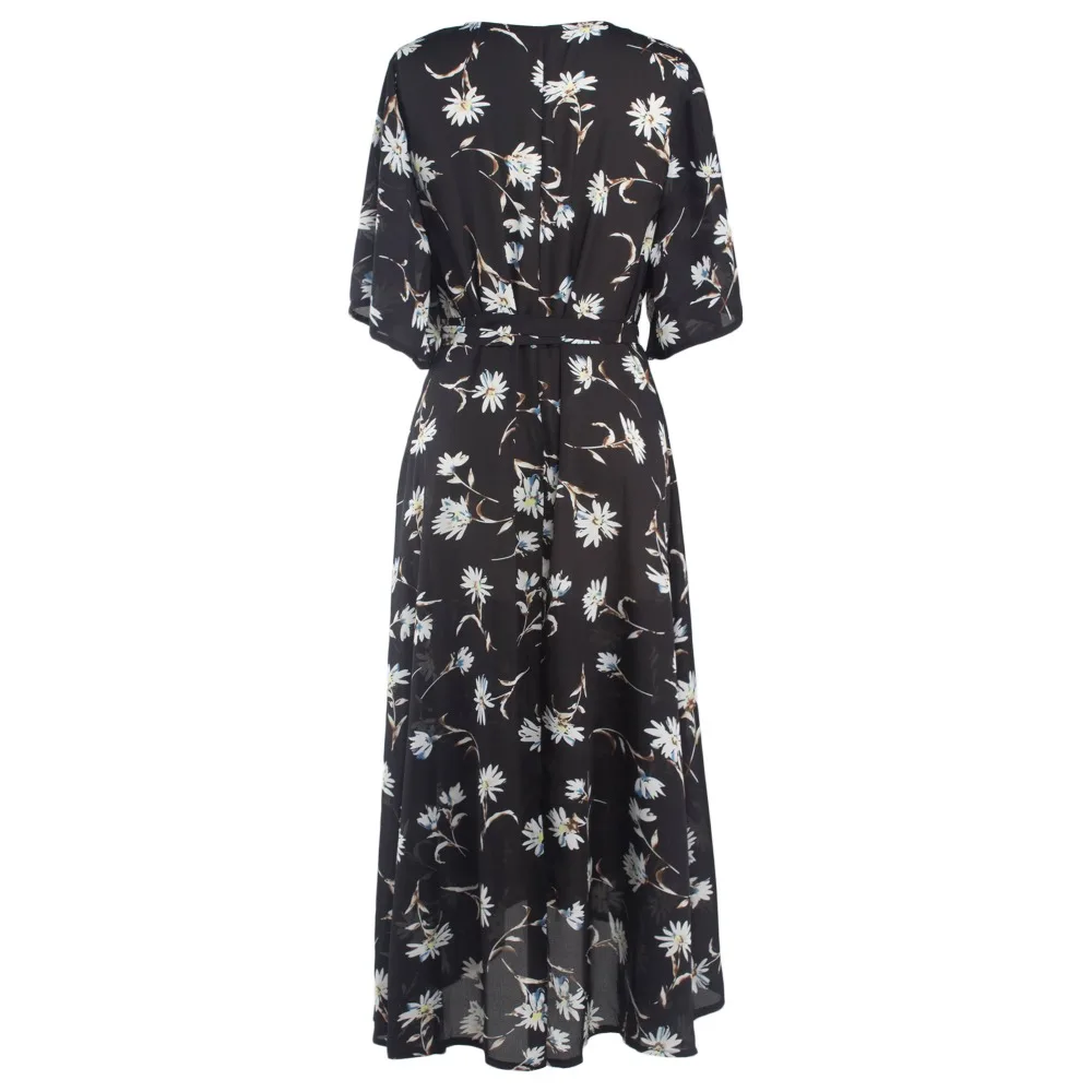 MisShow-2017-Casual-Black-Summer-Dress-Sexy-Deep-V-Neck-Half-Sleeve-Maxi-Long-Beach-Dresses (4)