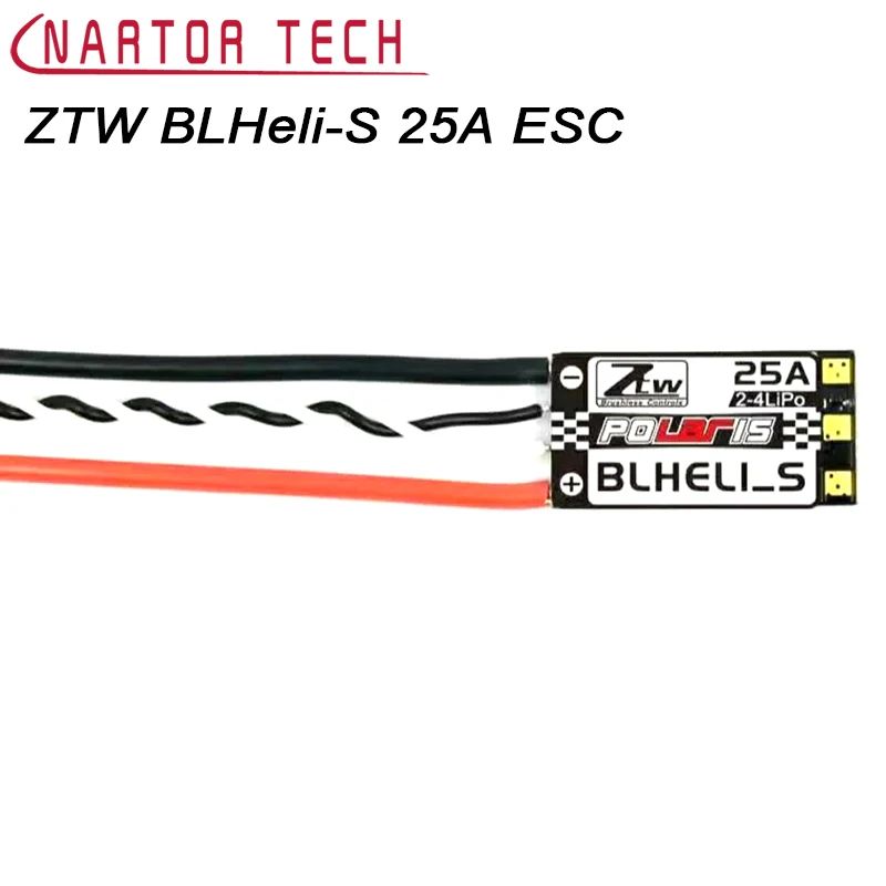 

4pcs Original ZTW BLHeli-S 25A Support 2-4S Brushless OPTO ESC for F330 RC Drone Quadcopter