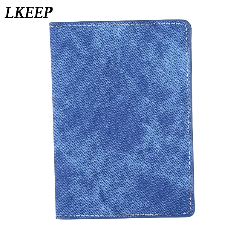 

PU Leather Denim Pattern Passport Case Passports Cover Passport Protection Cases Fashion Passport Cards Holder Drop Shipping
