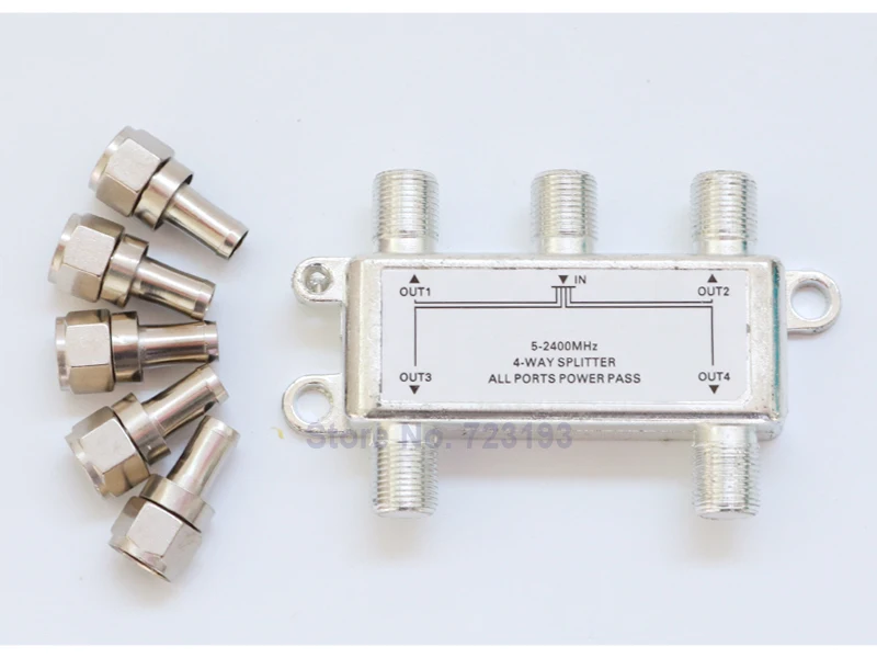 Высокое качество 5-2400 МГц 1-4 пути коаксиальный кабель сплиттер с небольшим N разъем для подключения кабеля с дешевой ценой на продажу