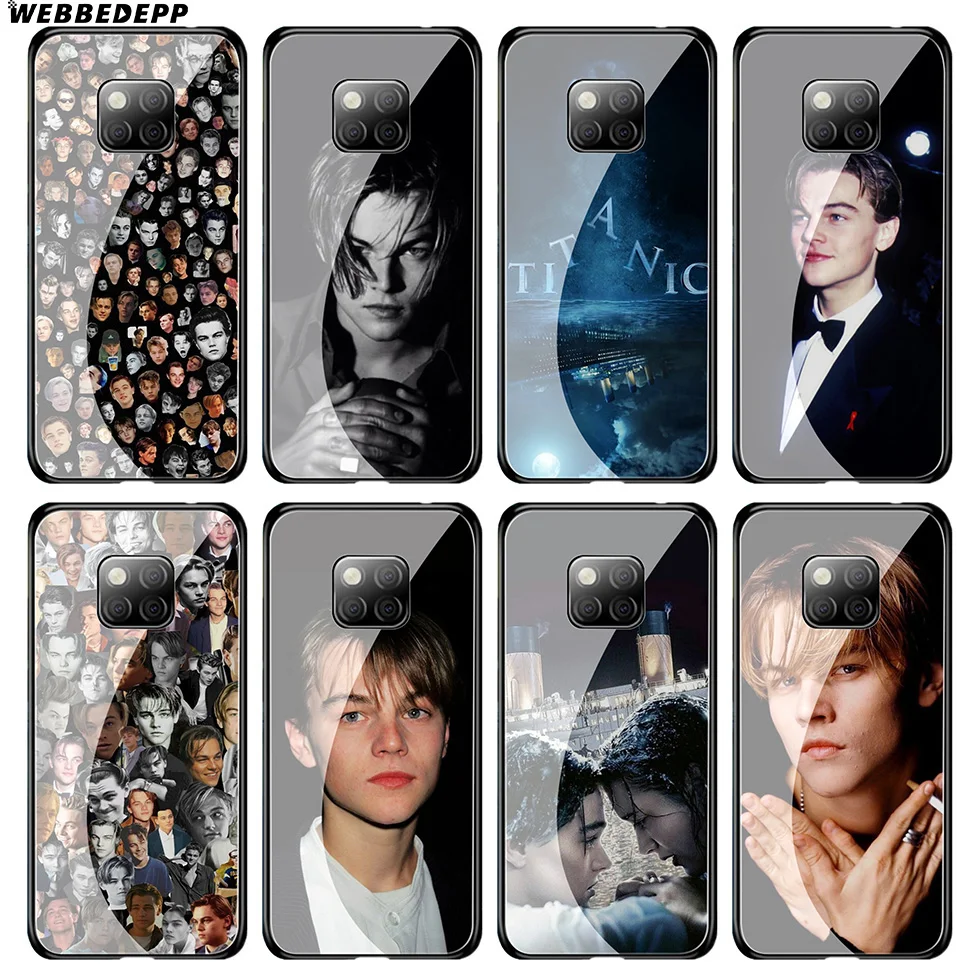 WEBBEDEPP чехол из закаленного стекла Leonardo Dicaprio Young для Huawei Mate 20 P20 P10 P Smart 2019 2018 &amp Honor 10 9