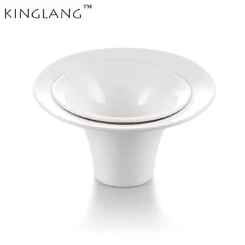 

KINGLANG Plastic Melamine White Speically Shape Display Bowl Deep Candy Container Tableware