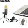 MK-F100TL Micro Filaire USB Condenseur L'enregistrement Sonore Micro avec Support pour Bavarder Chant Karaoké Portable Skype ► Photo 3/6