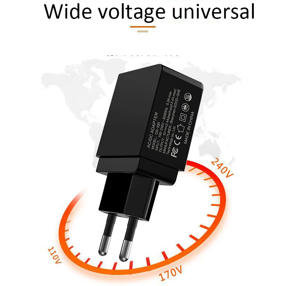 Fiuzd LED Display Universal Mobile Phone Charge for iPhone X 8  6 5 S Fast Phone Charger for Samsung Galaxy s9 s10+ S8 Xiaomi mi333