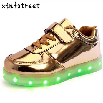 

Children USB Charging kids Led shoes LED Luminous sneakers Casual Boys Girls breathable Sneakers Glowing Shoes