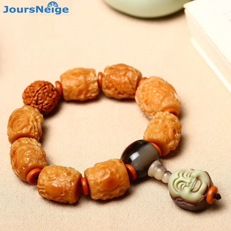 

Wholesale Original Weathering Natural Bodhi Bracelets Bodhi Buddha Beads Purple Robe Stone Buddha Pendant Tibetan Hand String