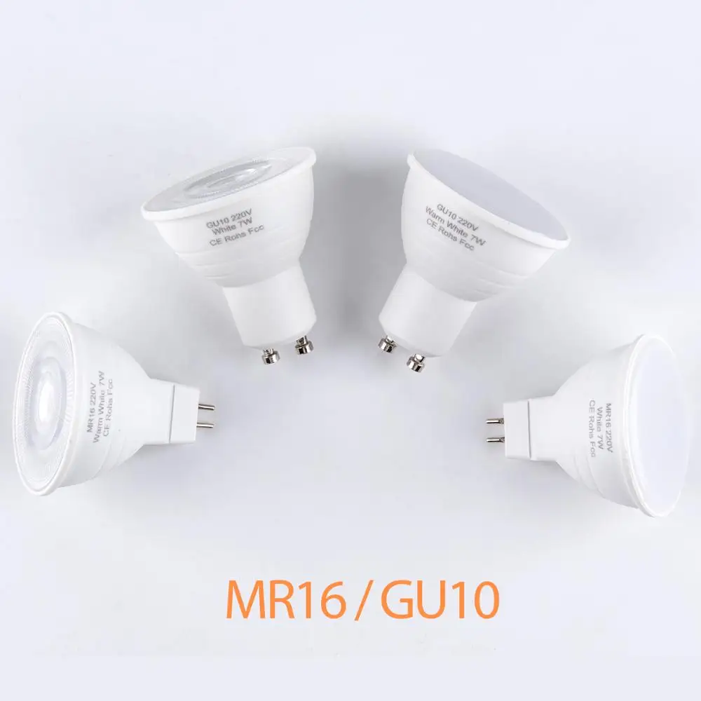 GU10 светодиодный свет лампы 220 V Светодиодный точечный светильник MR16 Кукуруза лампы GU 10 светодиодный Bombillas лампа 5 Вт 7 Вт светодиодный