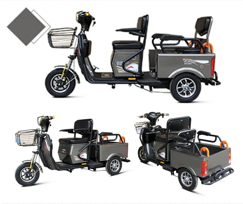 Top New design double luxury foldable 48v 500w three wheel electric scooter/handicapped scooter 5