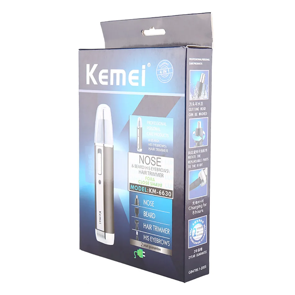 Kemei KM 6630 4 в 1 профессиональный электрический перезаряжаемый триммер для волос