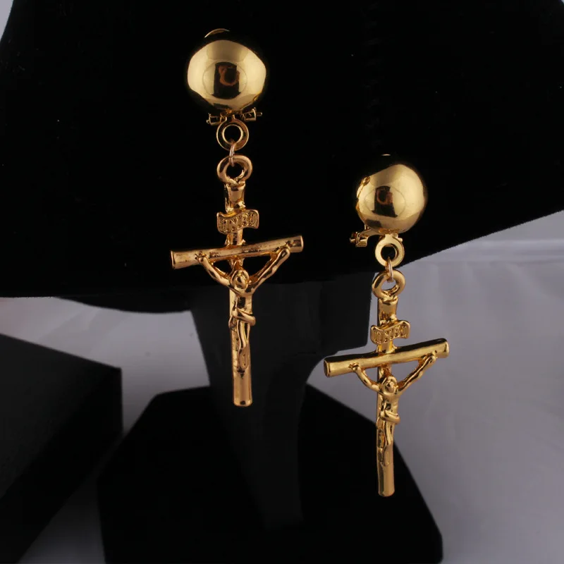 Y Women Cross Earrings Stud Hiphop Religion Jewelry Party Y Women Cross Earrings Stud Hiphop Religion Jewelry Party Men Long Taseel Rock Style In From Accessories On