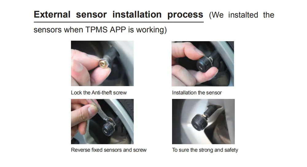 Bonroad USB TPMS система контроля давления в шинах для Android автомагнитолы