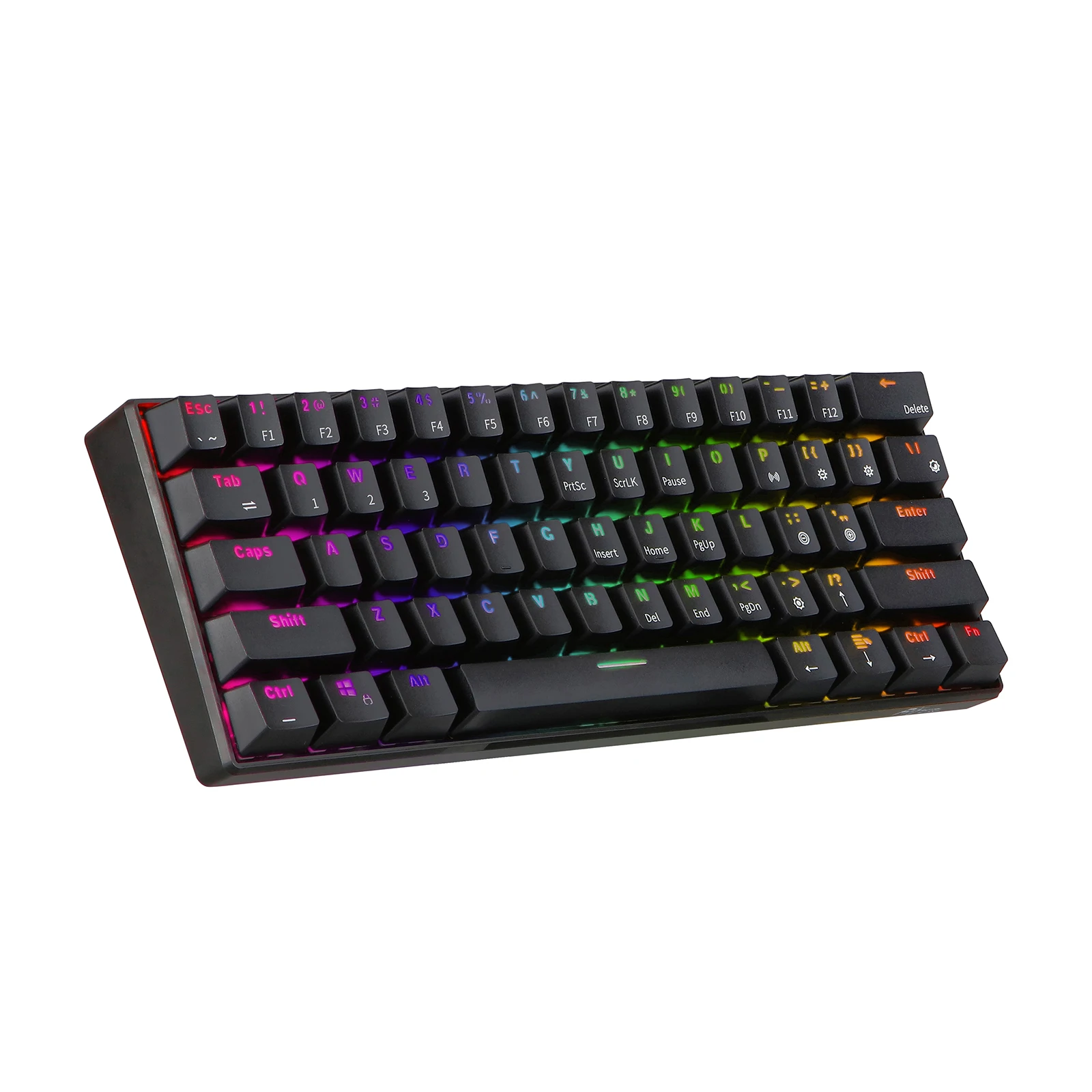  RK61 Wireless Bluetooth Mechanical Gaming Portable 60% Keyboards 61 Keys RGB Single Backlit Backlig