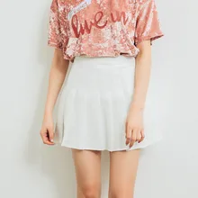 Юбки Харадзюку Новинка Женская мода лето Высокая шелковая Талия плиссированная юбка ветер Косплей плед мини юбки 6,20