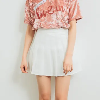 

Skirts Harajuku New 2019 Women Fashion Summer High Silm Waist Pleated Skirt Wind Cosplay Plaid Mini Skirt Kawaii Skirts 6.20