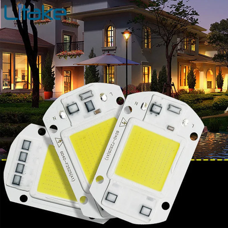 Светодиодный COB Светодиодная лампа шарик 220V 20W 30W 50W умная ИС (интеграционная