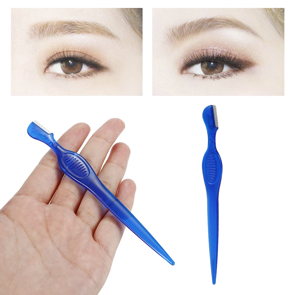 1 шт. триммеры для бровей лезвия лезвие для бритвы лезвие форма для бровей прибор для удаления волос Для женщин лица Бритва для бровей Снимите Инструмент TSLM1 - Цвет: 2pcs