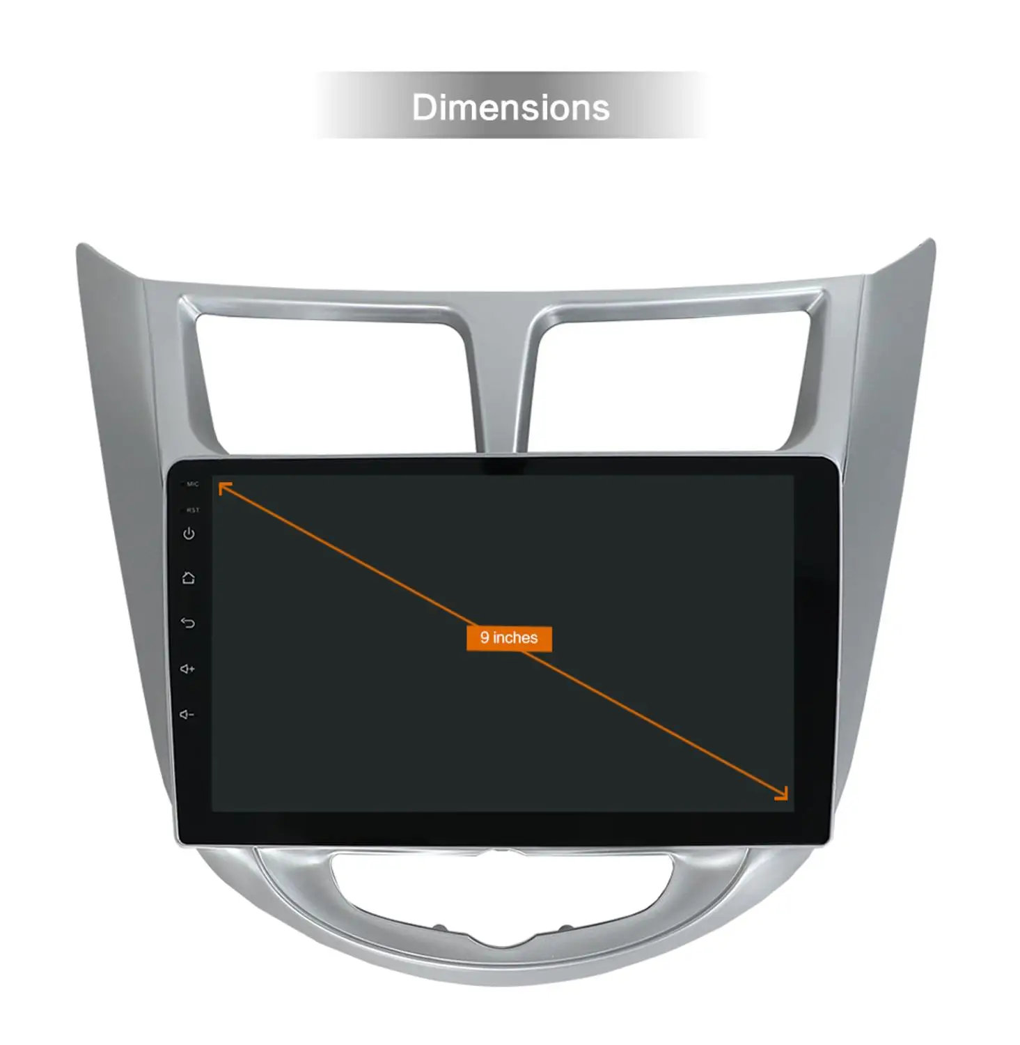 Clearance 4G RAM Car Radio Multimedia 2 din android 9.0 Video Player Navigation GPS For Solaris For Hyundai Accent Verna Sedan with Camera 2