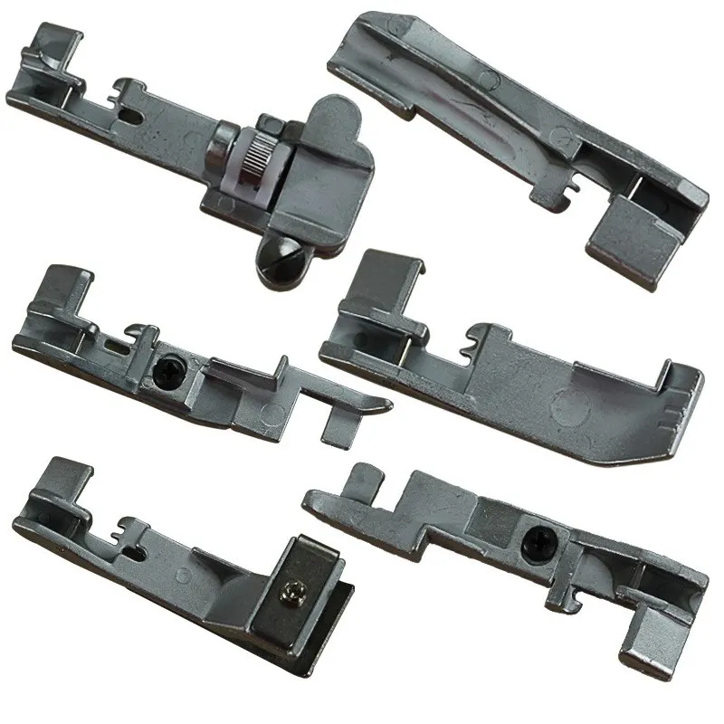 

6pcs Household Sewing Machine Presser Foot Set Rolled Hem Curling Presser Foot For Sewing Machine Singer Janome Accessories