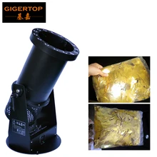 1200 Вт DMX512 Led конфетти вентилятор оборудован с 1 кг цветные конфетти Бумага 15x3 Вт RGB контройлер с Цветные пробки 4 метра кабель DMX