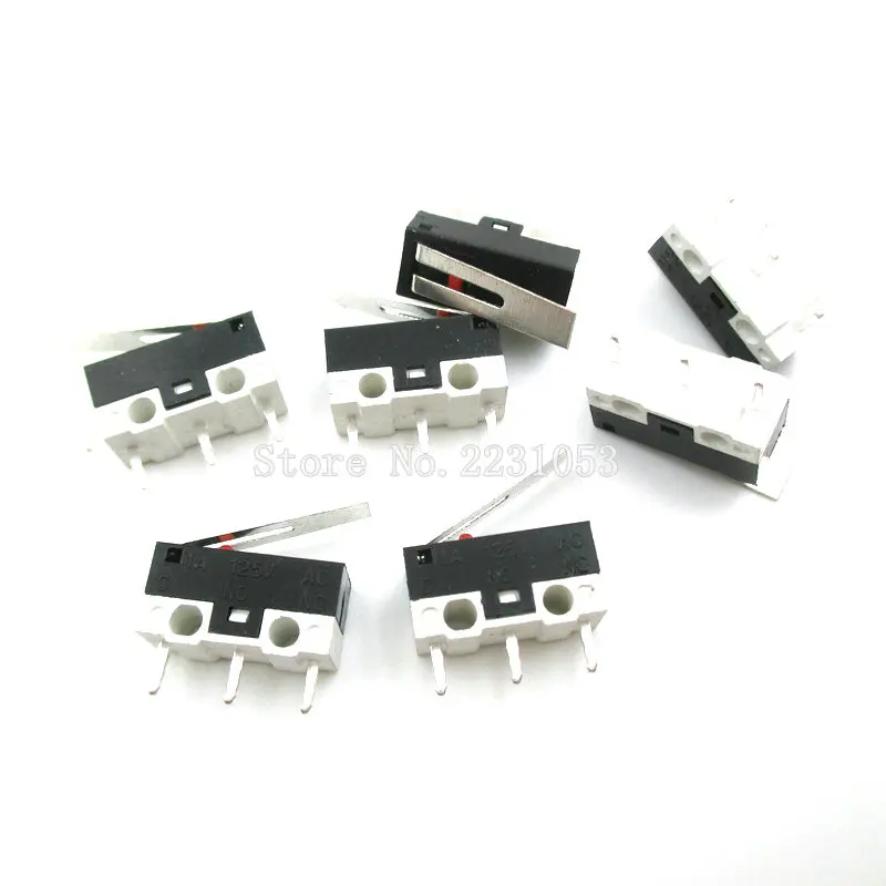 20PCS/Lot Micro Switch Push Button Switch 3 Pin 2A 125V AC