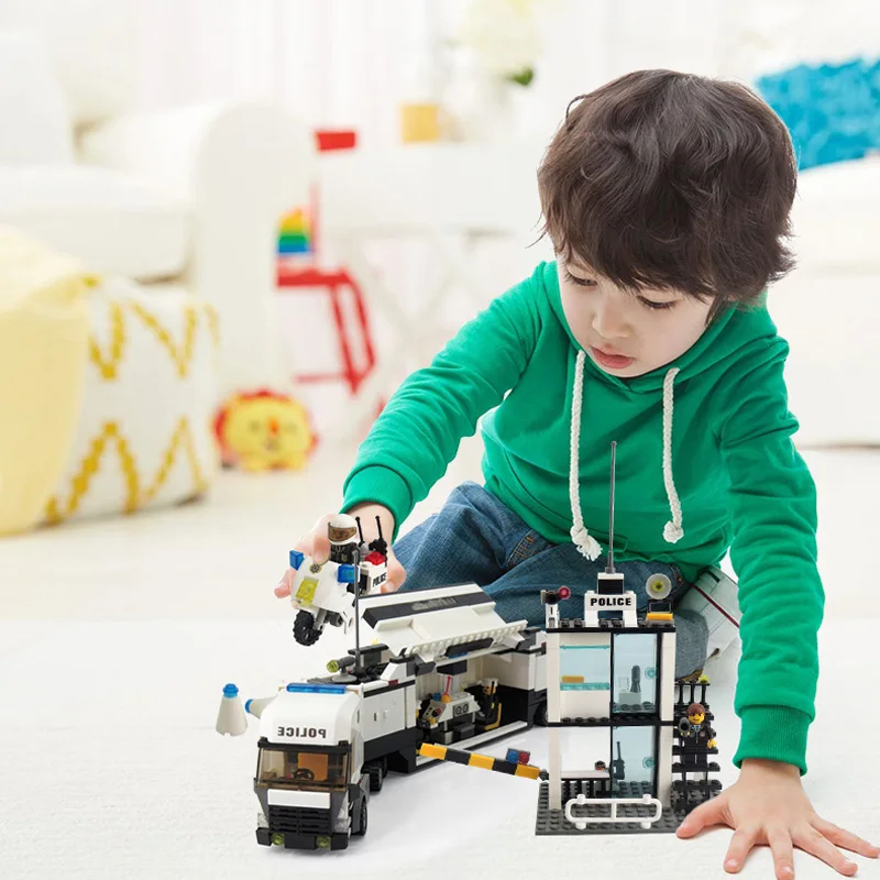 KAZI-Building-Blocks-Police-Station-Model-Building-Blocks-Compatible-Legoe-City-Blocks-DIY-Bricks-Educational-Toys (3)