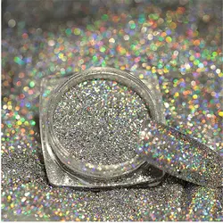 1 баночка для декора для ногтей лазерное Зеркало Косметическая пудра пыли для блеск украшения ногтей гвозди интимные аксессуары поставки