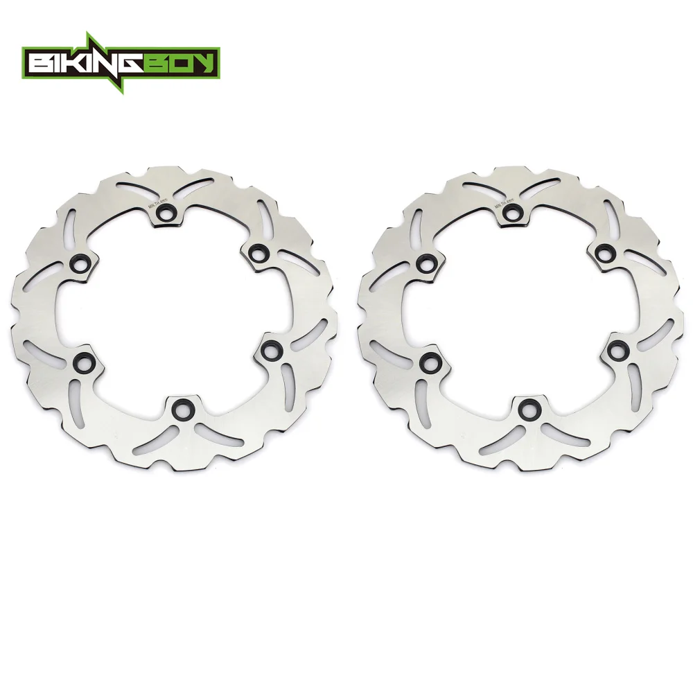 BIKINGBOY для Honda NSR 400 NS400R 85 86 87 VF500F 1987-1987 VFR 400 Z 1986 1987 передние тормозные диски 256 мм волна пара
