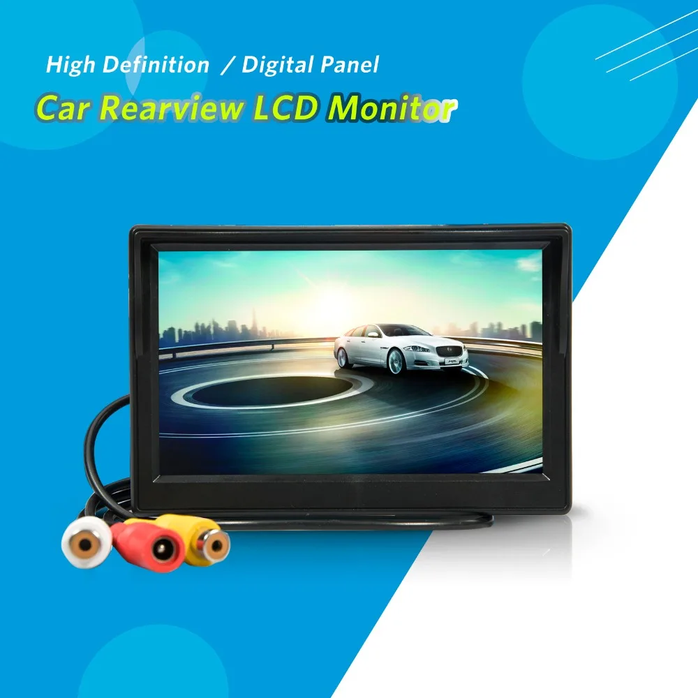 Kebidumei 5 &quotВысокое разрешение HD TFT LCD Автомобильное зеркало заднего вида монитор