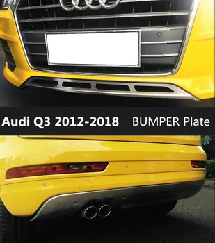 

For Audi Q3 2012-2018 BUMPER GUARD Car BUMPER Plate High Quality Stainless Steel Front+Rear Auto Accessories
