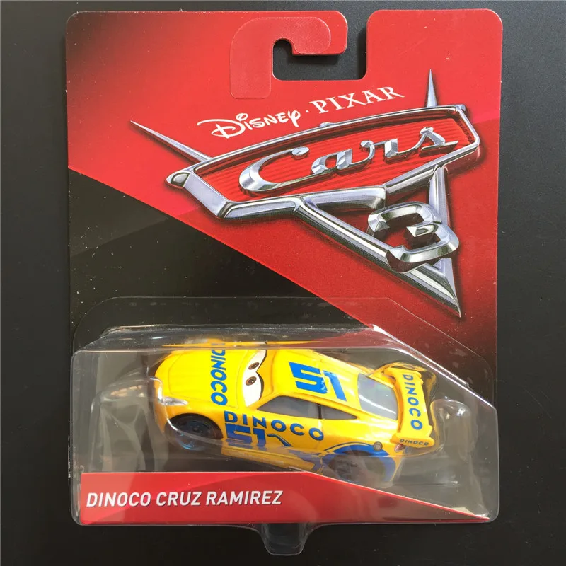 Модель автомобиля из сплава Disney Pixar Cars3 24 шт. скорость вызов черный шторм Джексон