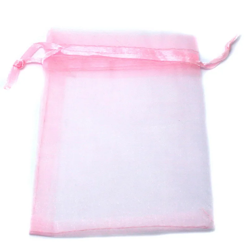 

Wholesale Organza Bag 17x23cm Wedding Jewelry Packaging Pouches Nice Gift Bags Pink 10pcs/lot
