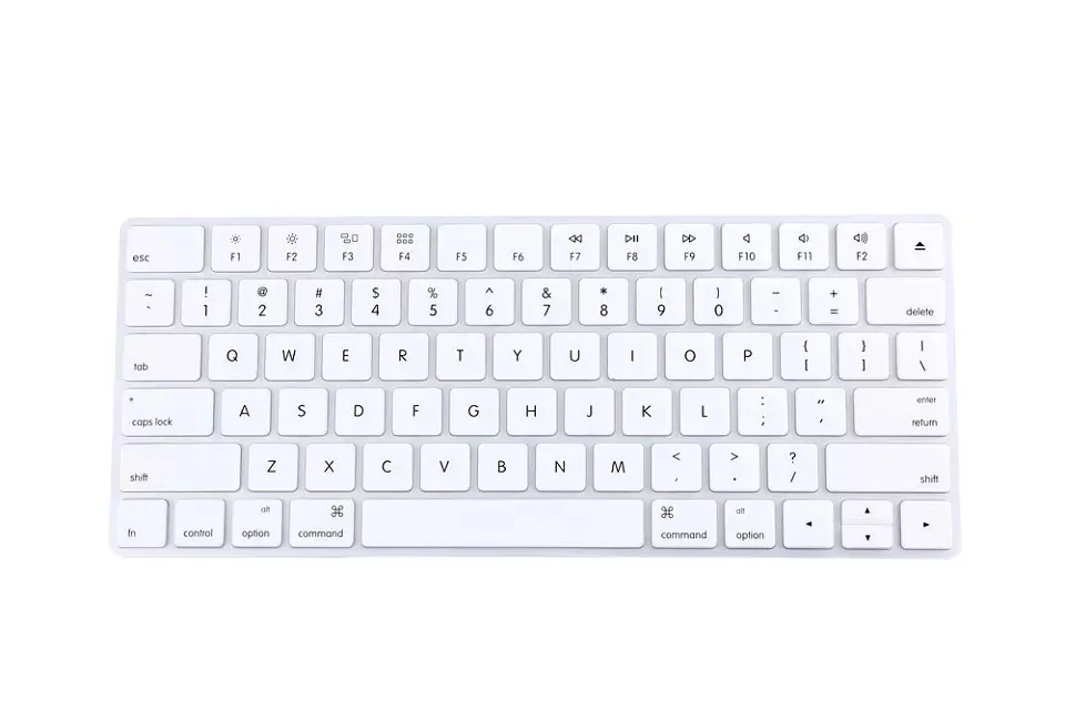 Силиконовый Настольный ПК Волшебная Клавиатура Обложка кожа для APPLE Magic Keyboard 2 Беспроводная перезаряжаемая Версия США( последняя модель - Цвет: White