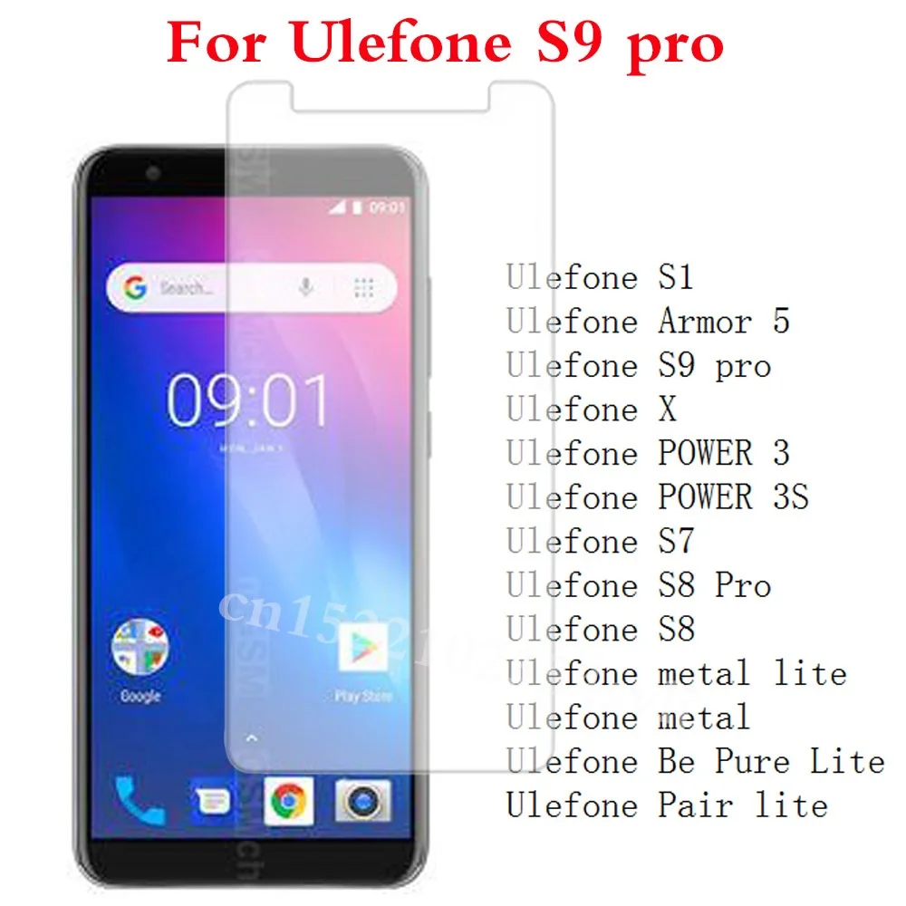 Закаленное Стекло для Ulefone S9 pro S1 Броня 5 X POWER 3 s S7 S8 Pro металла lite будет чистый Lite