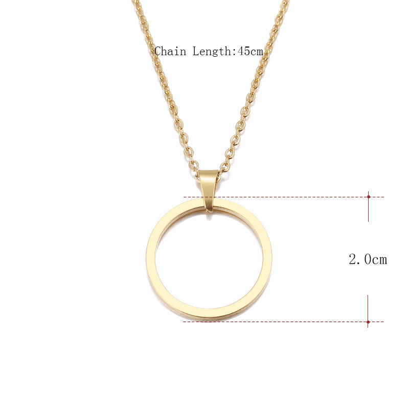 Circle Pendant Necklace