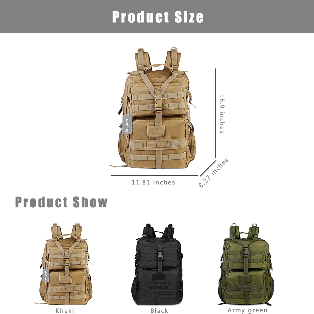 Outdoor Sports Tactical Hunting Backpack Camping Men's Waterproof Military Bag (3)