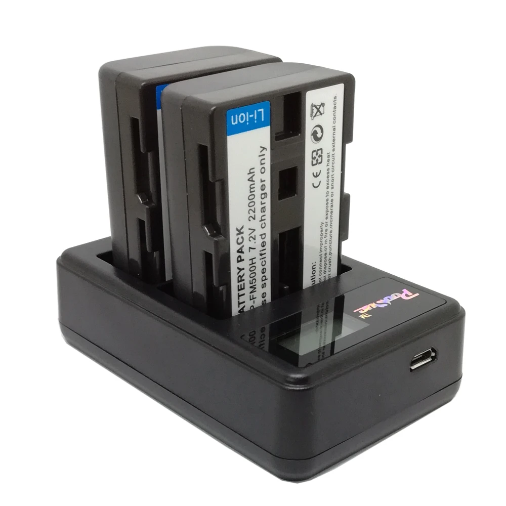 NP FM500h для SONY Battery Camera 2200mA Bateria + LCD двойное зарядное устройство Sony Alpha a58 A65 A77 A99 A350 A550