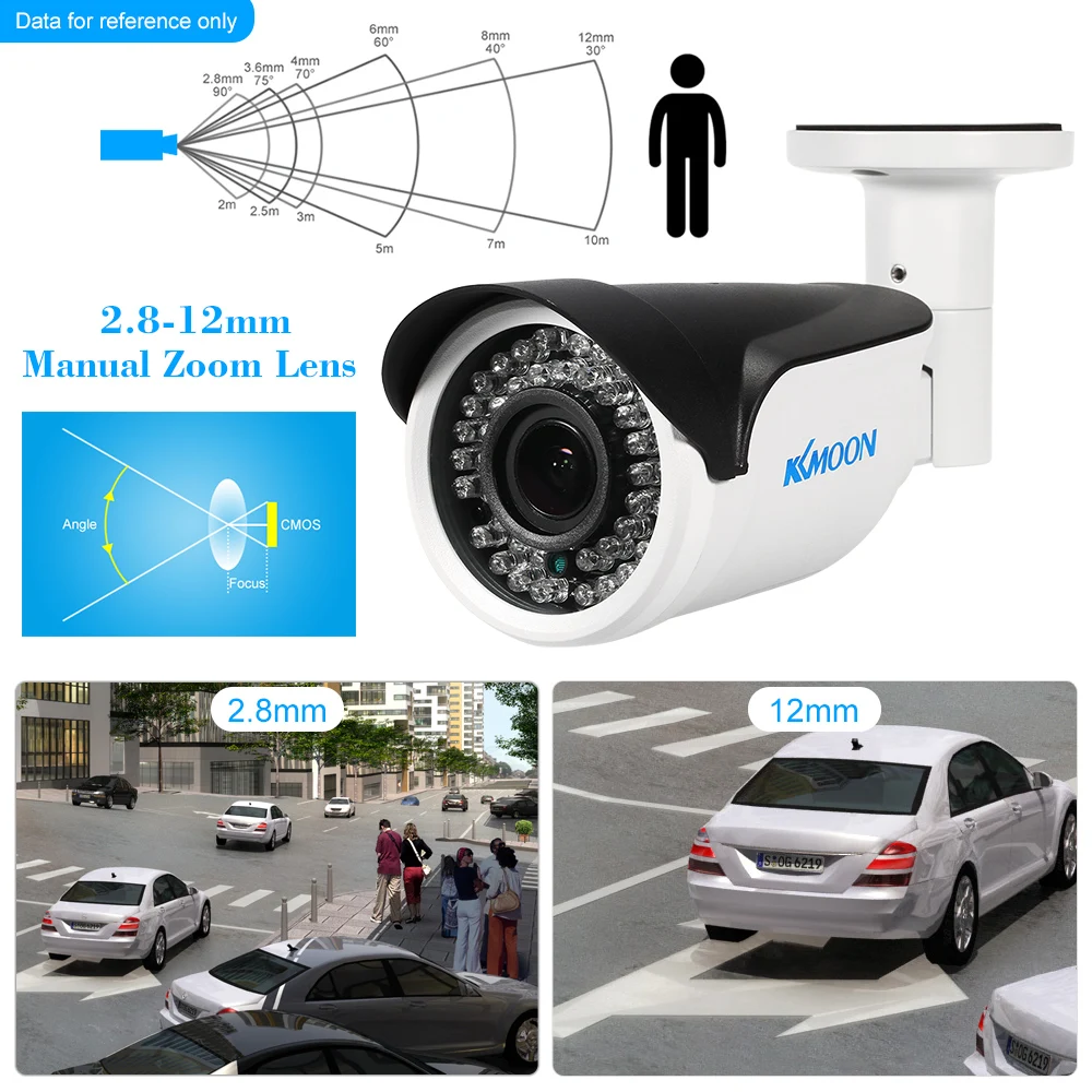 KKmoon 1080P AHD CCTV аналоговая камера 1/3 ”для sony CMOS 2.0MP IR-CUT ночного видения всепогодный Крытый Открытый безопасности